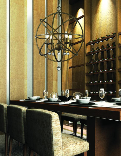 Z-Lite Acadia 5 Light Chandelier in Golden Bronze Finish Model: 416-20