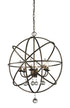 Z-Lite Acadia 6 Light Chandelier in Antique Silver Finish Model: 415-24