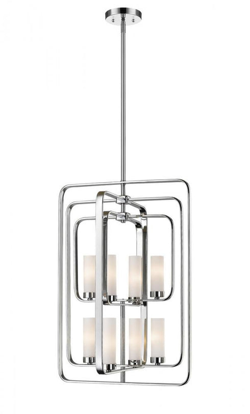 Z-Lite Aideen 8 Light Chandelier in Chrome Finish Model: 6000-8B-CH