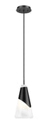 Z-Lite Aimie 1 Light Pendant in Brushed Nickel Finish Model: 828P6-BN