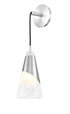 Z-Lite Aimie 1 Light Wall Sconce in Brushed Nickel Finish Model: 828-1S-BN