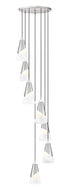 Z-Lite Aimie 7 Light Chandelier in Brushed Nickel Finish Model: 828P6-7R-BN