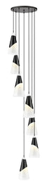 Z-Lite Aimie 7 Light Chandelier in Brushed Nickel Finish Model: 828P7-7R-BN