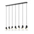 Z-Lite Aimie 7 Light Linear Chandelier in Brushed Nickel Finish Model: 828P7-7L-BN