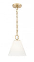 Z-Lite Alaric 1 Light Pendant in Matte Black Finish Model: 3042P10-MB