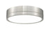 Z-Lite Algar 1 Light Flush Mount in Brushed Nickel Finish Model: 1006F12-BN-LED