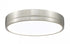 Z-Lite Algar 1 Light Flush Mount in Brushed Nickel Finish Model: 1006F16-BN-LED