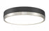 Z-Lite Algar 1 Light Flush Mount in Brushed Nickel Finish Model: 1006F16-BN-LED