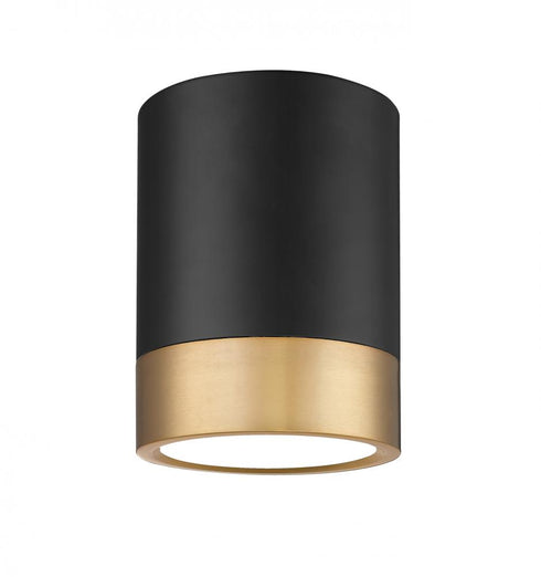 Z-Lite Algar 1 Light Flush Mount in Brushed Nickel Finish Model: 1006F6-BN-LED