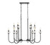 Z-Lite Allistair 12 Light Linear Chandelier in Matte Black Finish Model: 352-42L-MB