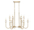 Z-Lite Allistair 12 Light Linear Chandelier in Matte Black Finish Model: 352-42L-MB