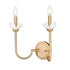 Z-Lite Allistair 2 Light Wall Sconce in Brushed Nickel Finish Model: 352-2S-BN
