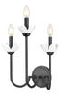 Z-Lite Allistair 3 Light Wall Sconce in Brushed Nickel Finish Model: 352-3S-BN