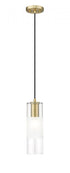 Z-Lite Alton 1 Light Pendant in Brushed Nickel Finish Model: 824P-BN