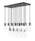 Z-Lite Alton 17 Light Linear Chandelier in Brushed Nickel Finish Model: 824P-17L-BN