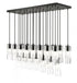 Z-Lite Alton 23 Light Linear Chandelier in Brushed Nickel Finish Model: 824P-23L-BN