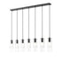 Z-Lite Alton 7 Light Linear Chandelier in Brushed Nickel Finish Model: 824P-7L-BN