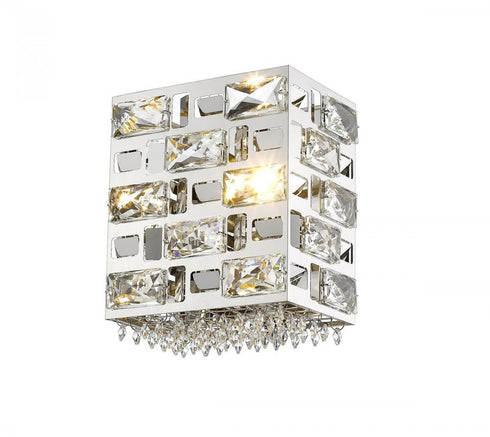 Z-Lite Aludra 1 Light Wall Sconce in Chrome Finish Model: 912-1S-CH