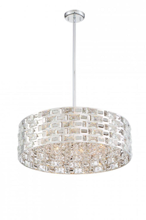 Z-Lite Aludra 7 Light Chandelier in Chrome Finish Model: 912P24-CH