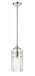 Z-Lite Alverton 1 Light Pendant in Matte Black Finish Model: 3036MP-MB