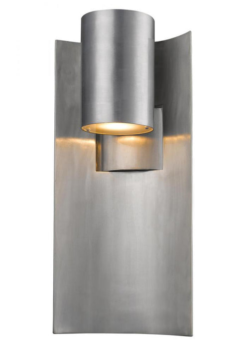 Z-Lite Amador 1 Light Outdoor Wall Light in Silver Finish Model: 559B-SL-LED