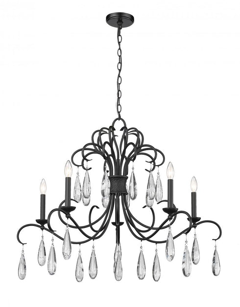 Z-Lite Amara 5 Light Chandelier in Gilded Gold Finish Model: 3039-38GG