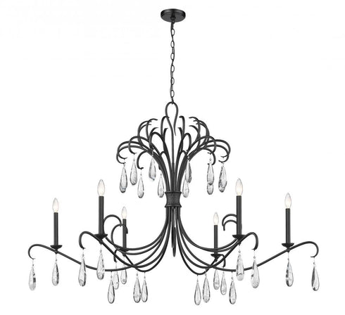 Z-Lite Amara 6 Light Chandelier in Gilded Gold Finish Model: 3039-59GG