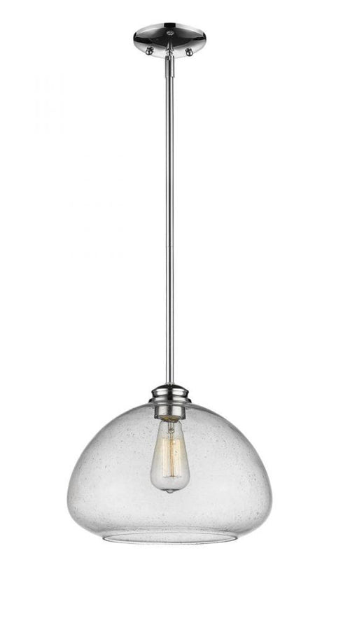 Z-Lite Amon 1 Light Pendant in Chrome Finish Model: 722P13-CH