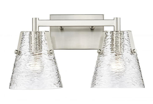 Z-Lite Analia 2 Light Vanity in Brushed Nickel Finish Model: 1101-2V-BN