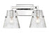 Z-Lite Analia 2 Light Vanity in Brushed Nickel Finish Model: 1101-2V-BN