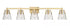 Z-Lite Analia 5 Light Vanity in Brushed Nickel Finish Model: 1101-5V-BN