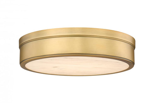 Z-Lite Anders 1 Light Flush Mount in Polished Nickel Finish Model: 1944F15-PN-LED