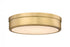 Z-Lite Anders 1 Light Flush Mount in Polished Nickel Finish Model: 1944F15-PN-LED
