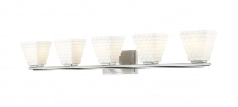 Z-Lite Annalise 5 Light Vanity in Brushed Nickel Finish Model: 7514-5V-BN