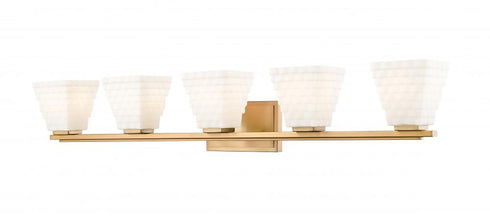 Z-Lite Annalise 5 Light Vanity in Brushed Nickel Finish Model: 7514-5V-BN
