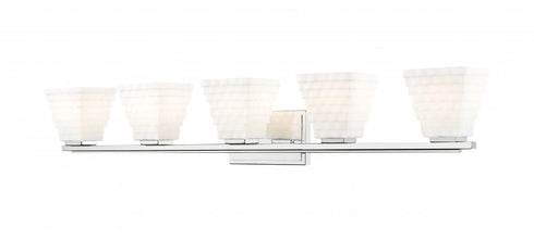 Z-Lite Annalise 5 Light Vanity in Brushed Nickel Finish Model: 7514-5V-BN