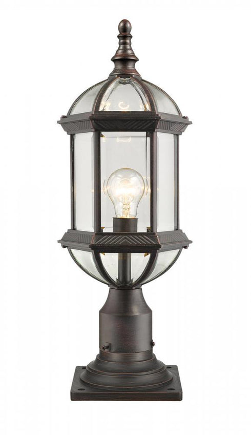 Z-Lite Annex 1 Light Outdoor Pier Mounted Fixture in Black Finish Model: 563PHM-533PM-BK