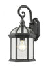 Z-Lite Annex 1 Light Outdoor Wall Light in Black Finish Model: 563M-BK