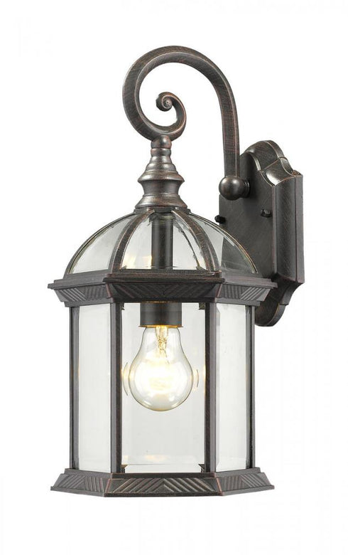 Z-Lite Annex 1 Light Outdoor Wall Light in Black Finish Model: 563M-BK