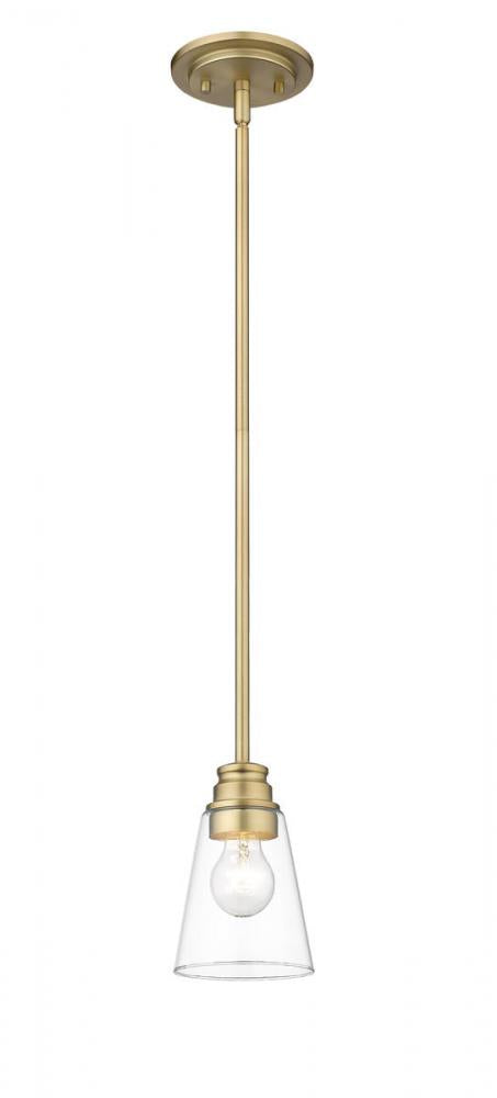 Z-Lite Annora 1 Light Pendant in Matte Black Finish Model: 428MP-MB