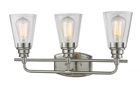 Z-Lite Annora 3 Light Vanity in Brushed Nickel Finish Model: 428-3V-BN