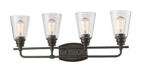 Z-Lite Annora 4 Light Vanity in Brushed Nickel Finish Model: 428-4V-BN