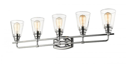 Z-Lite Annora 5 Light Vanity in Brushed Nickel Finish Model: 428-5V-BN