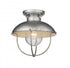 Z-Lite Ansel 1 Light Outdoor Flush Mount in Black Finish Model: 590F-BK