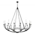 Z-Lite Arabella 16 Light Chandelier in Matte Black Finish Model: 3500-16MB
