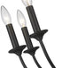 Z-Lite Arabella 3 Light Wall Sconce in Matte Black Finish Model: 3500-3S-MB