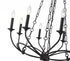 Z-Lite Arabella 8 Light Chandelier in Matte Black Finish Model: 3500-8MB