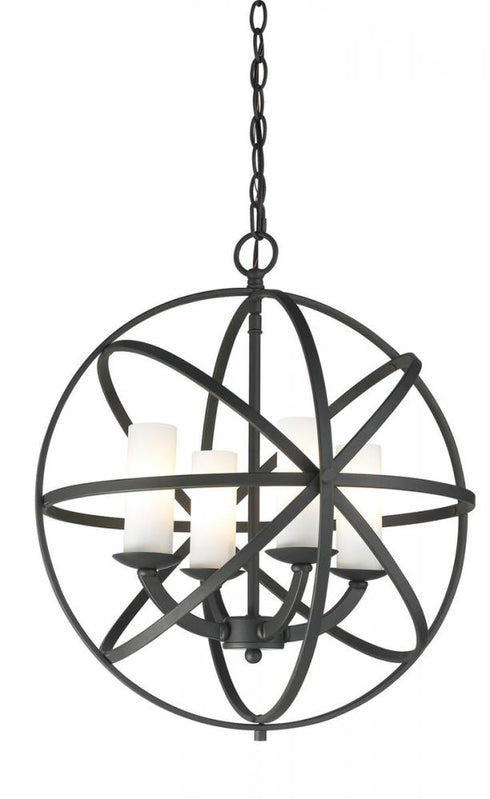 Z-Lite Aranya 4 Light Chandelier in Bronze Finish Model: 6017-4S-BRZ