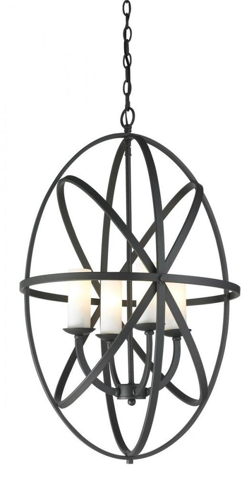 Z-Lite Aranya 4 Light Chandelier in Bronze Finish Model: 6027-4L-BRZ