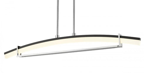 Z-Lite Arc 1 Light Linear Chandelier in Chrome Finish Model: 620-43-CH-LED